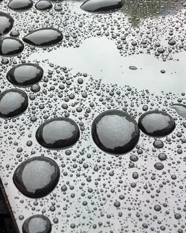 Ceramic coating, water beading